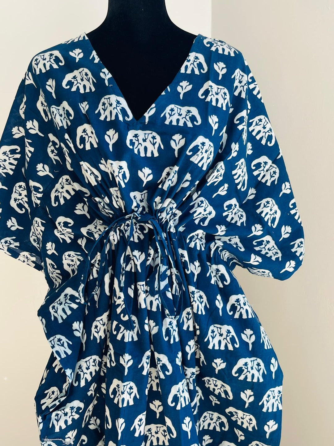 Hand-block Print Cotton Kaftan