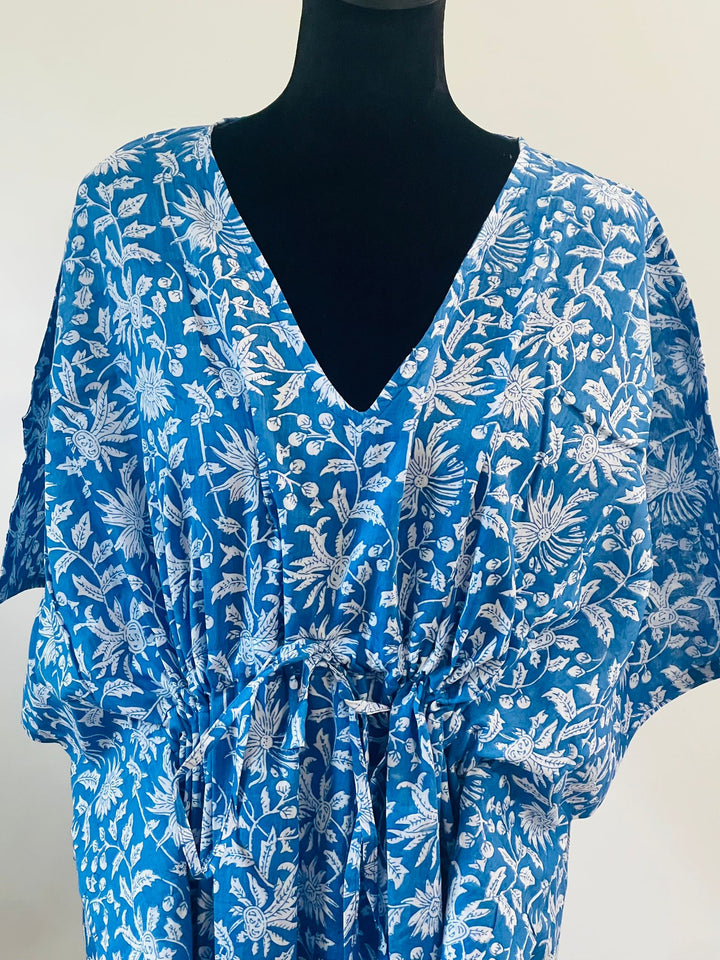 Hand-block Print Cotton Kaftan