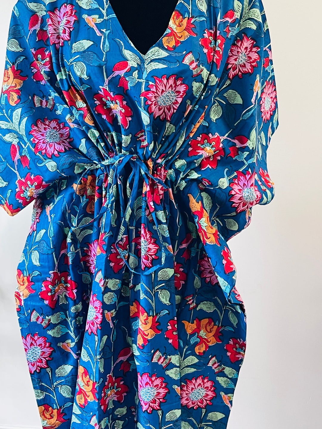 Hand-block Print Cotton Kaftan