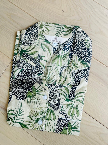 Long PJ Set in Jungle Print
