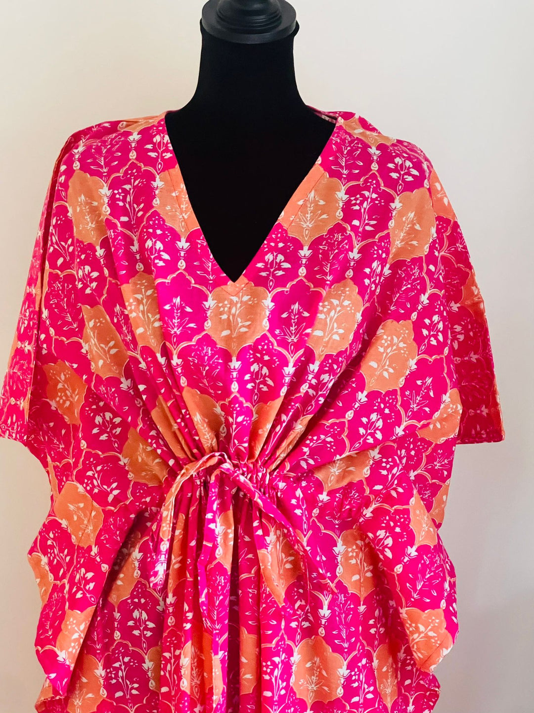 Hand-block Print Cotton Women Kaftan