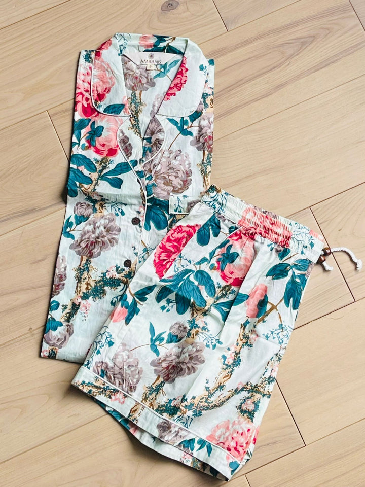 Floral Short Pajama Set