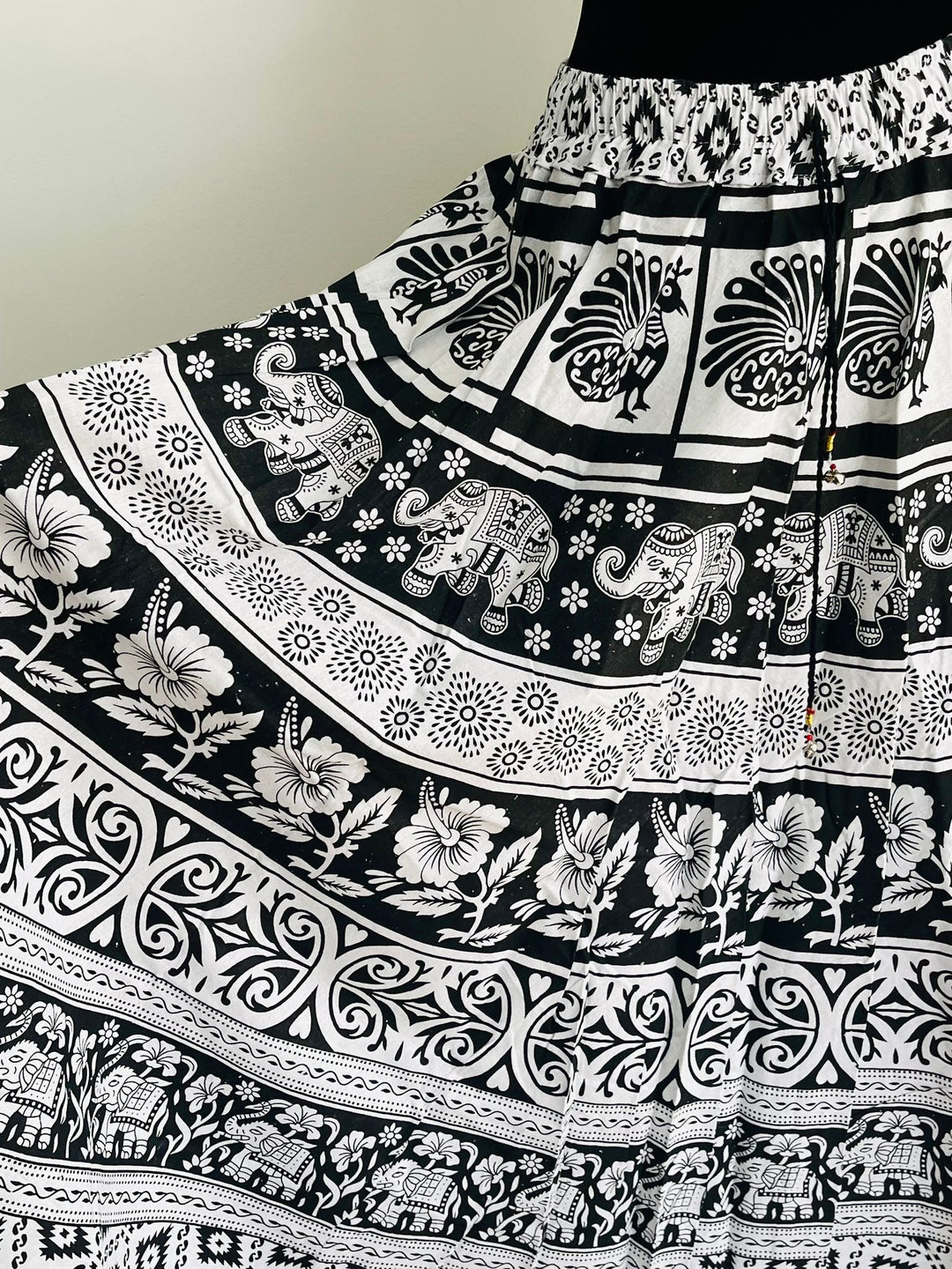 Hand Block Print Long Cotton Skirt