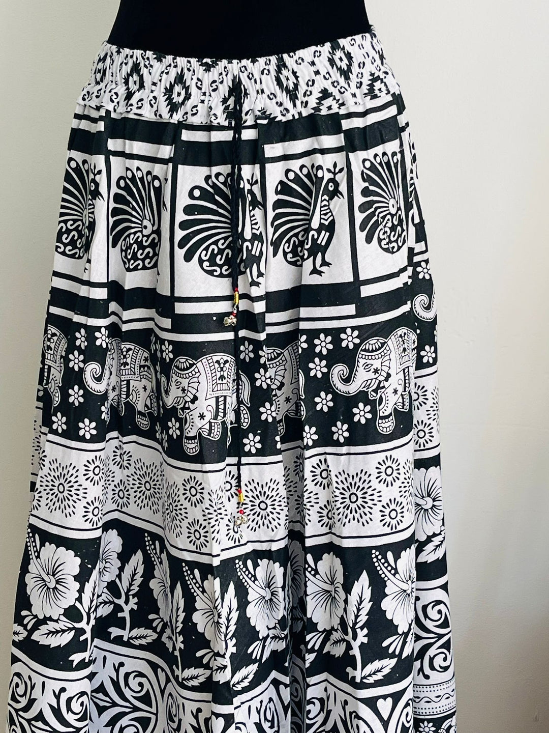 Hand Block Print Long Cotton Skirt