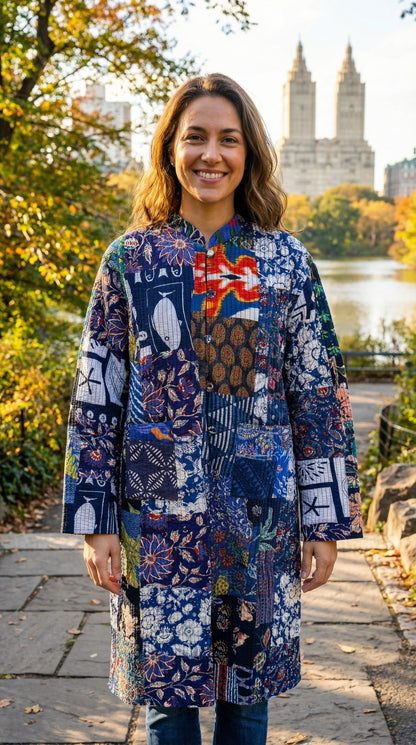 “Midnight Mosaic Coat”