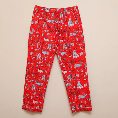 Long PJ Set - Red