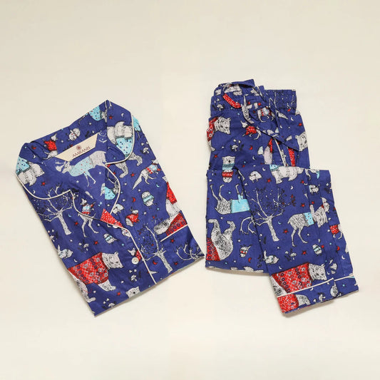 Long PJ Set - Blue