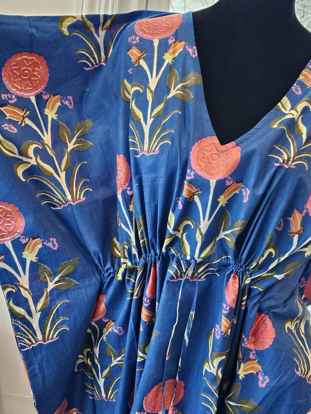 Hand Block Print Cotton Kaftan