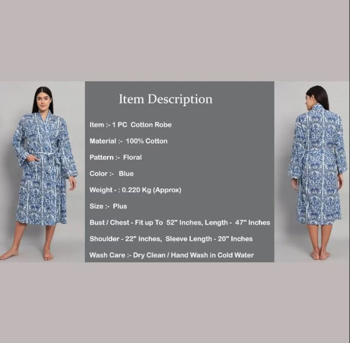 Multipurpose 100% Cotton Robe