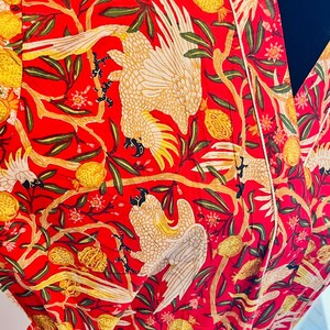 Hand Block Printed Cotton Kimono Robe