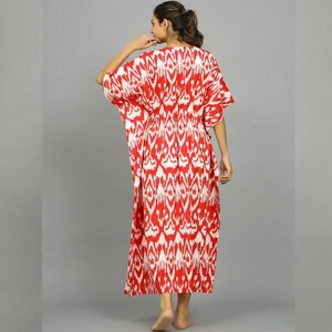 Hand Block-Print Cotton Kaftan