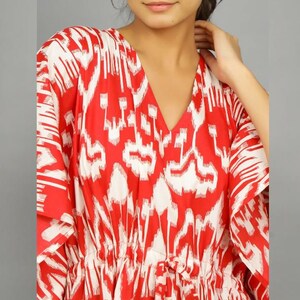 Hand Block-Print Cotton Kaftan