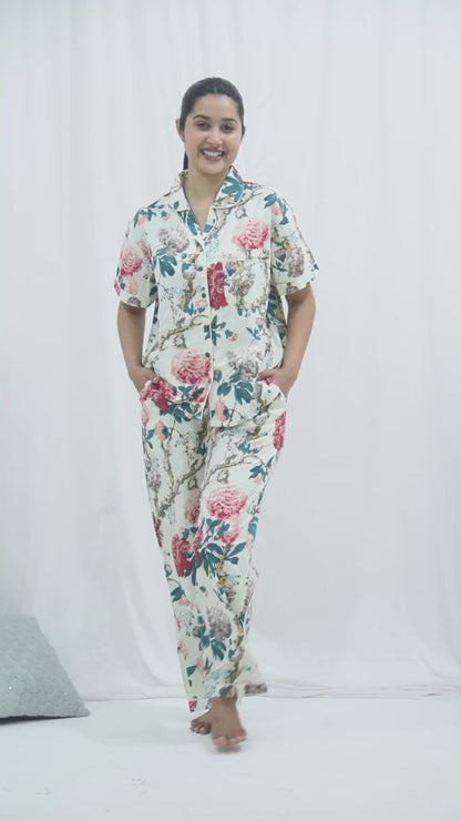 Long PJ Set in Pretty Florals