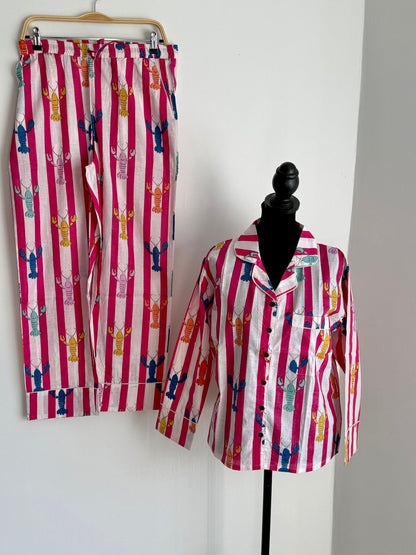 Long PJ set in Lazy Lobster