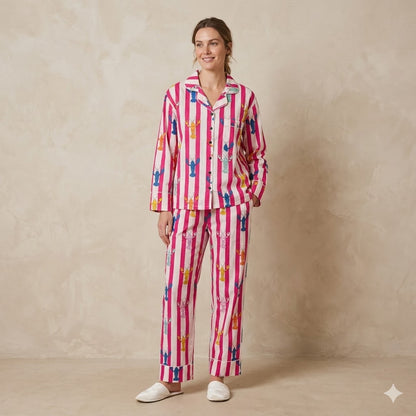 Long PJ set in Lazy Lobster