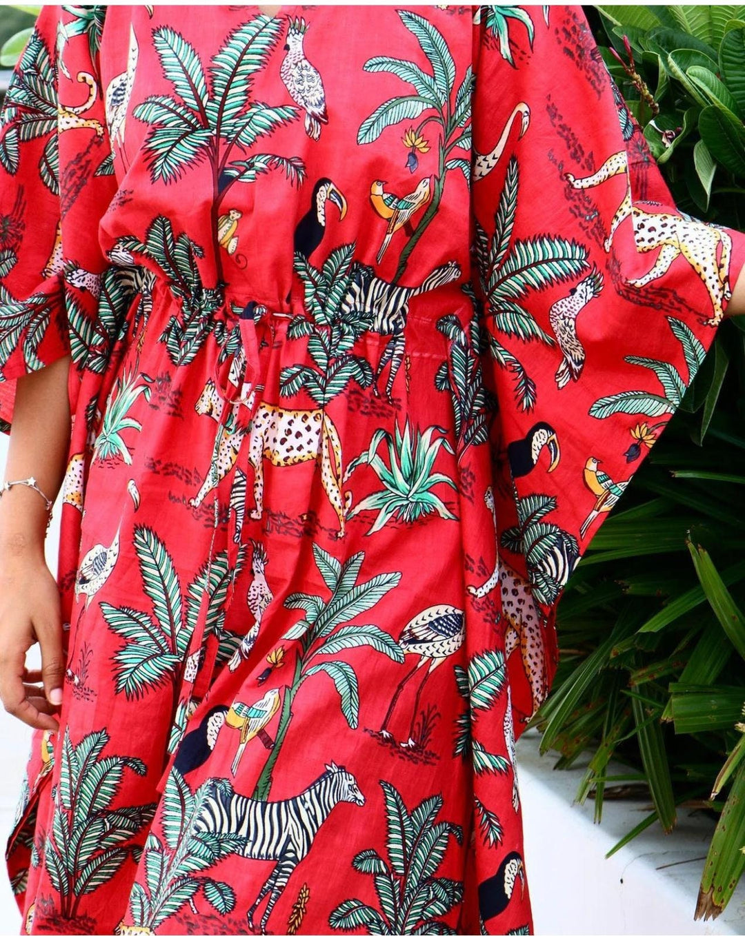 Hand Block Print Cotton Kaftan