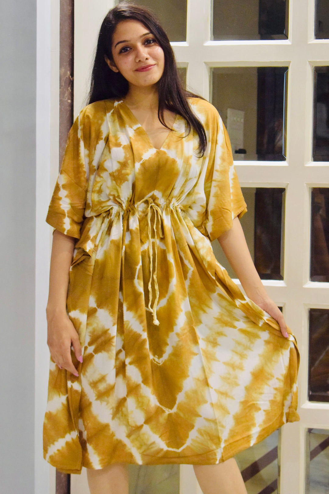 Shibori Tie Dye Kaftan