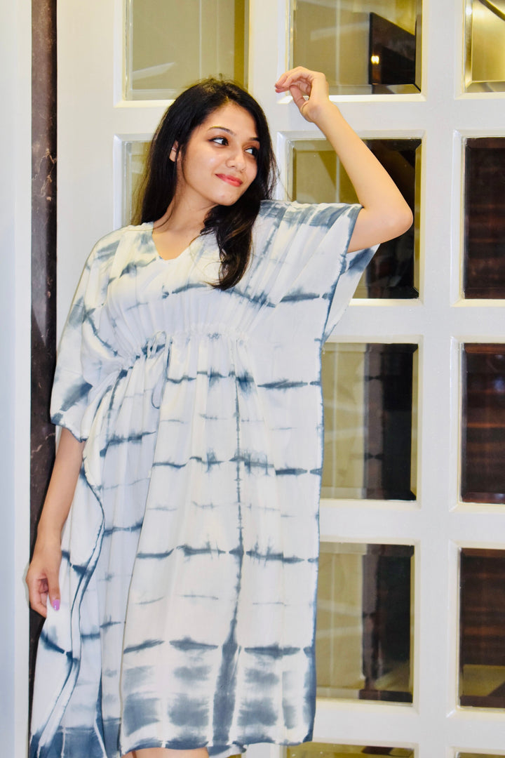 Boho Tie Dye Short Kaftan