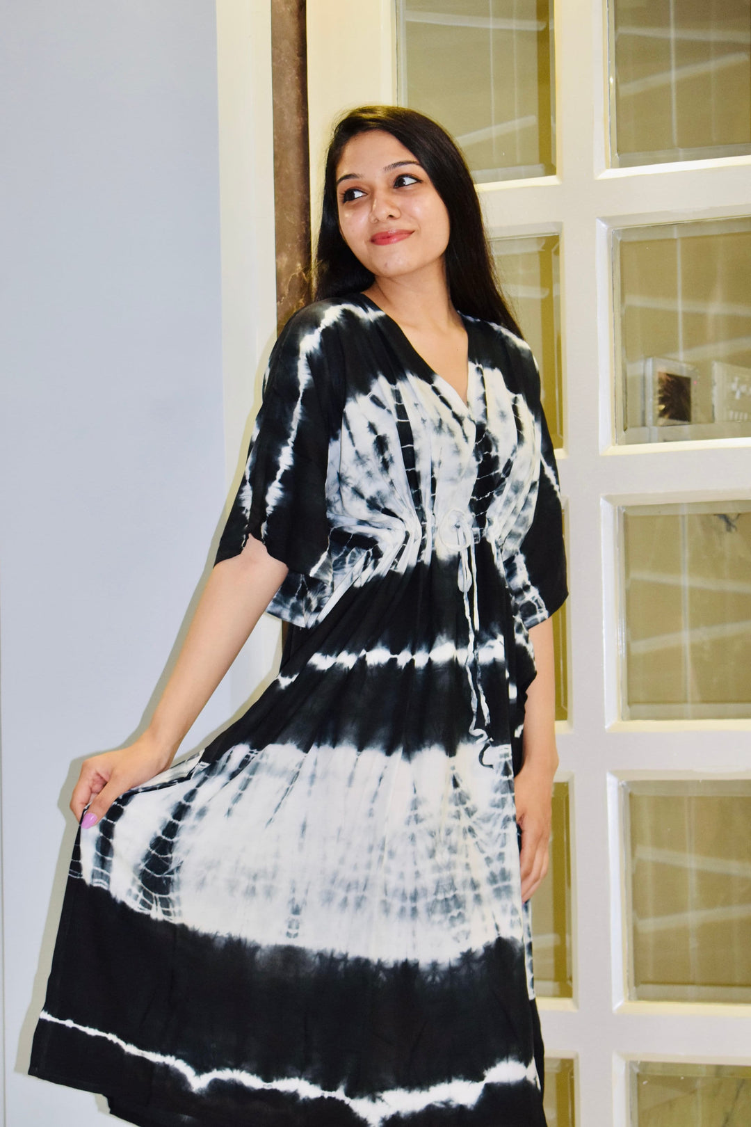 Shibori Tie Dye Kaftan