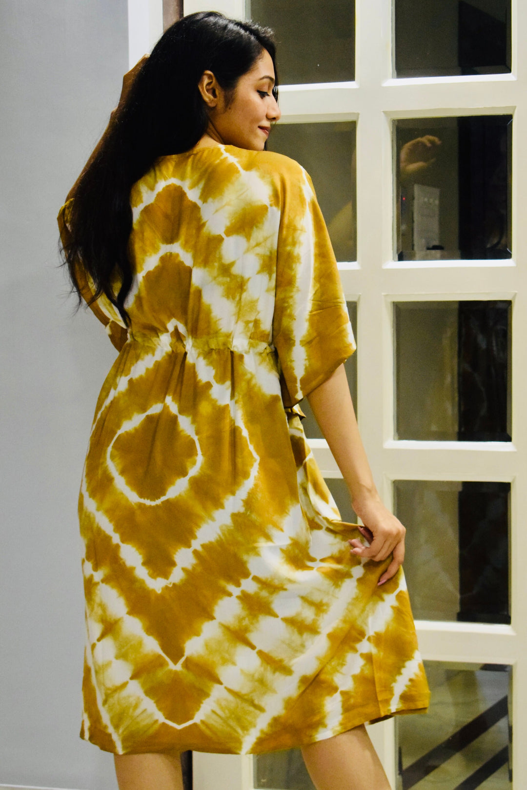 Shibori Tie Dye Kaftan