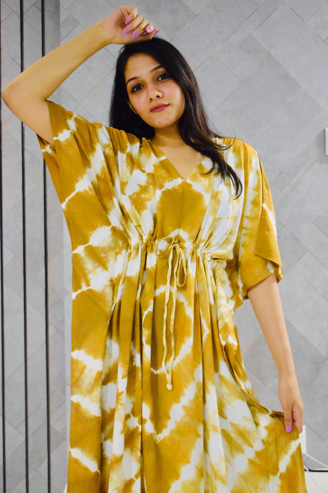 Shibori Tie Dye Kaftan