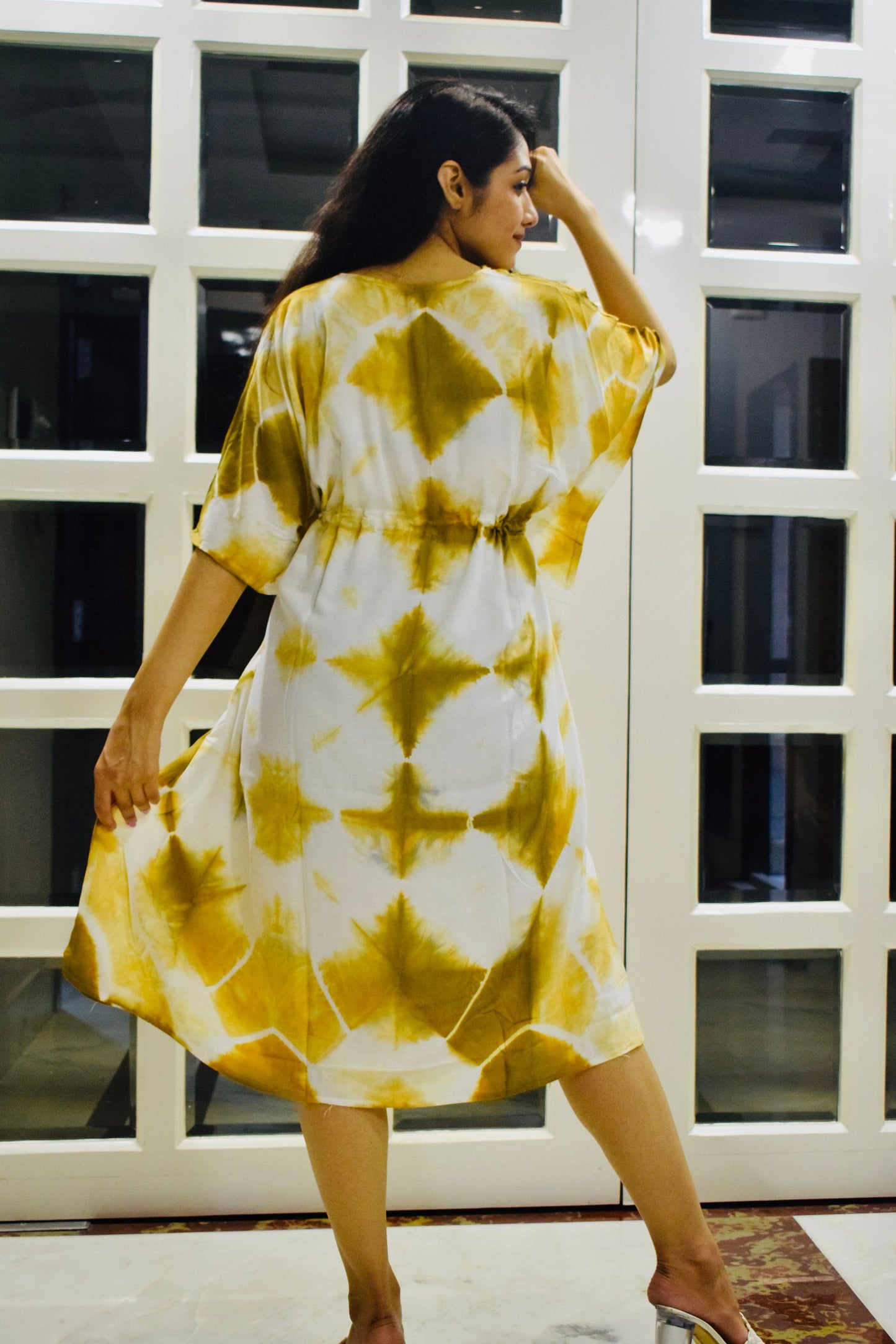 Tie Dye Kaftan Dress