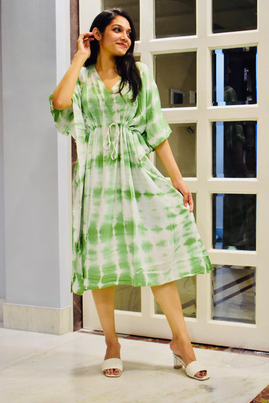Tie Dye Kaftan Dress