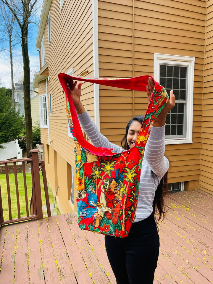 Frida Kahlo Tote Bag - Red