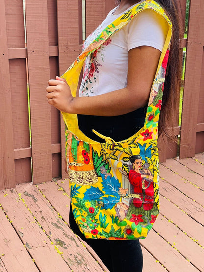 Frida Kahlo Tote Bag - Pink