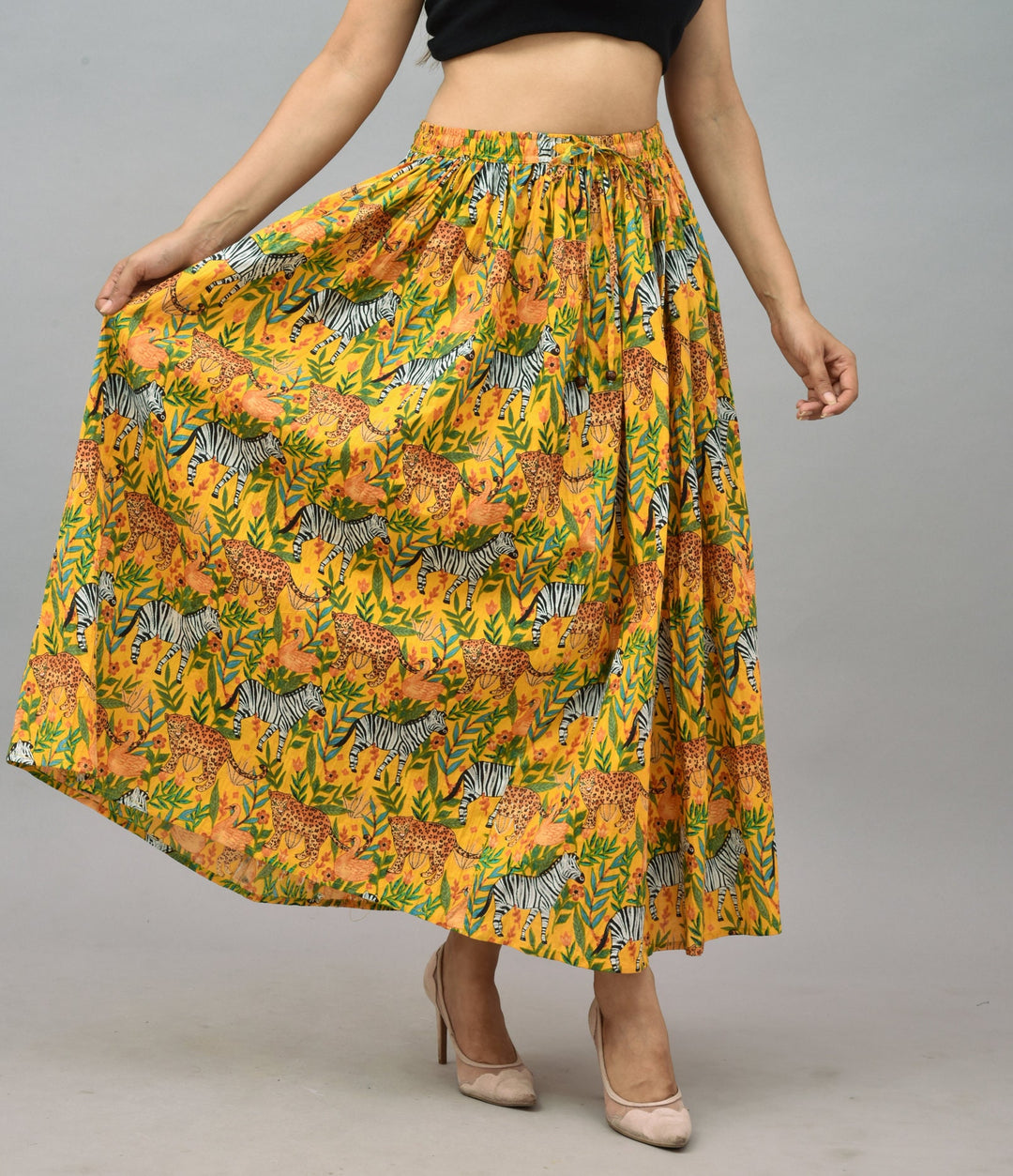 Hand Block Print Cotton Skirt