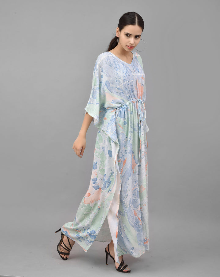 Hand Block Print  Rayon Kaftan