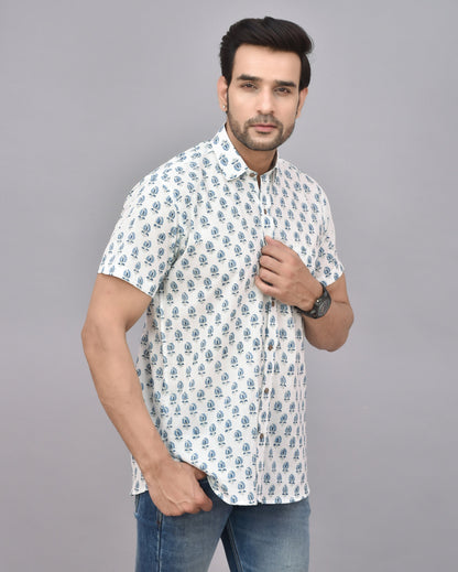Hand Block Printed Cotton Shirt