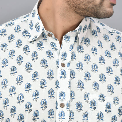 Hand Block Printed Cotton Shirt
