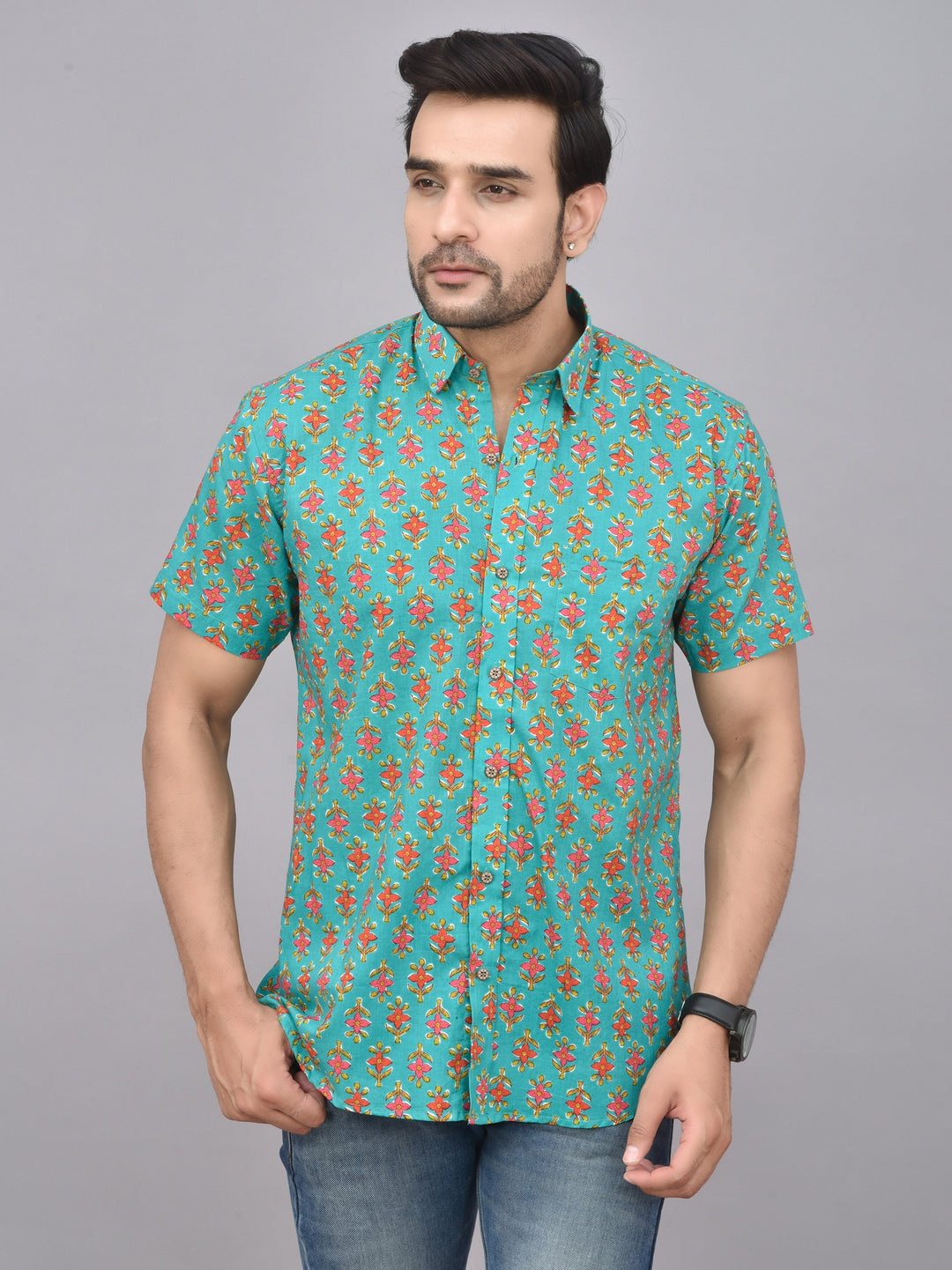 Hand Block Print Cotton Shirt