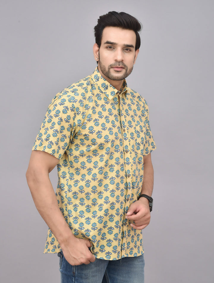 Hand Block Print Cotton Shirt