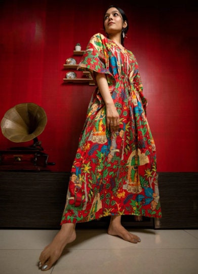 Frida Kahlo Print Kaftan