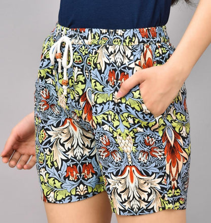 Floral Print Summer Shorts