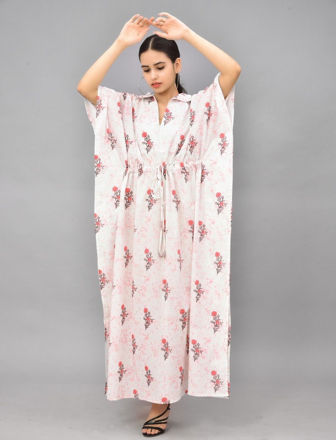 Hand Block Print Cotton Kaftan