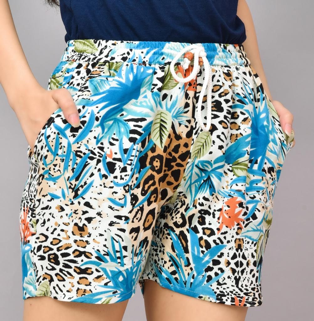 Floral Rayon Shorts