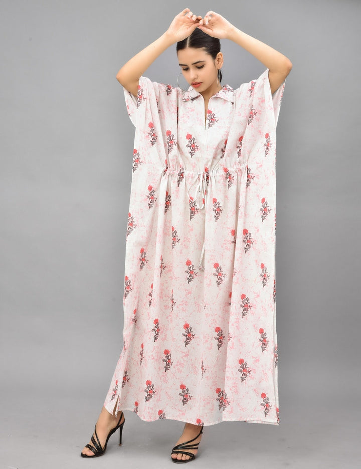 Hand Block Print Cotton Kaftan