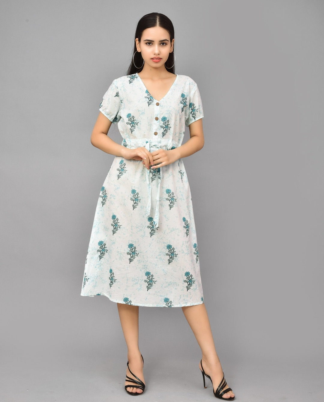 3 Pack Women's Organic Linen Midi Dresses