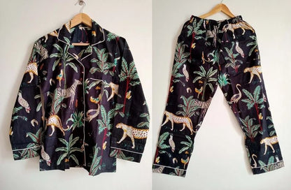 Roar-Some Black Long PJ Set