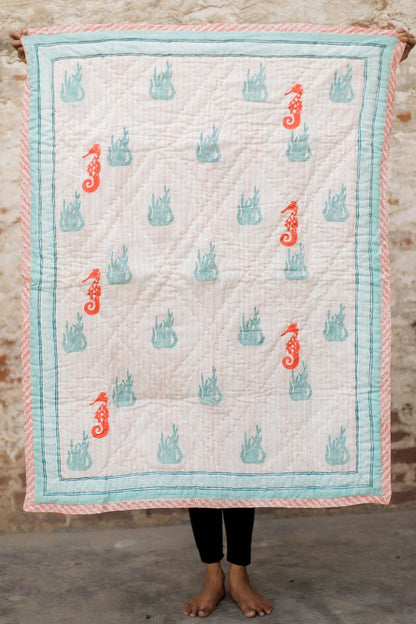 Hand Block Print Bath Towel Set