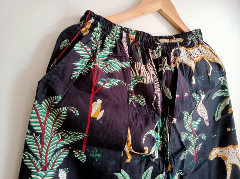 Roar-Some Black Long PJ Set