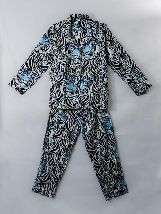 Bold Blue Long PJ Set