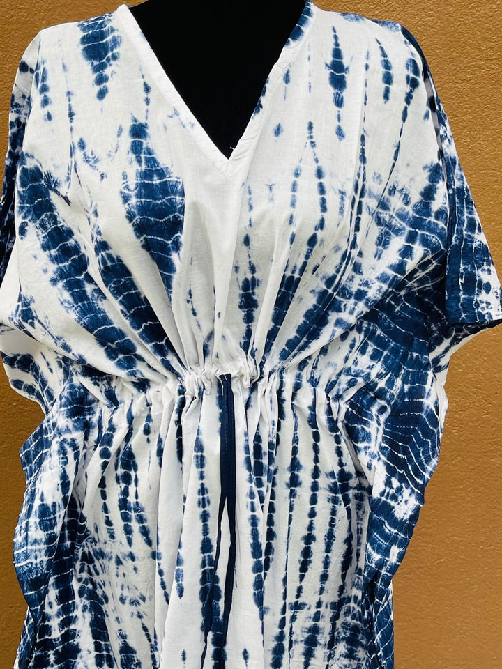 Blue Tie Dye Kaftan