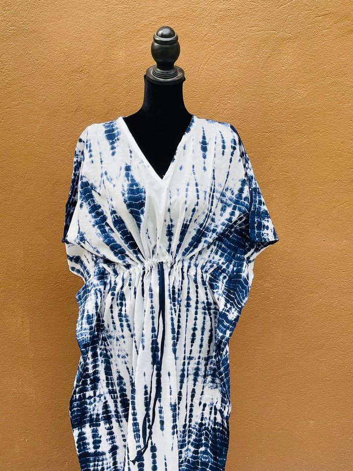 Blue Tie Dye Kaftan