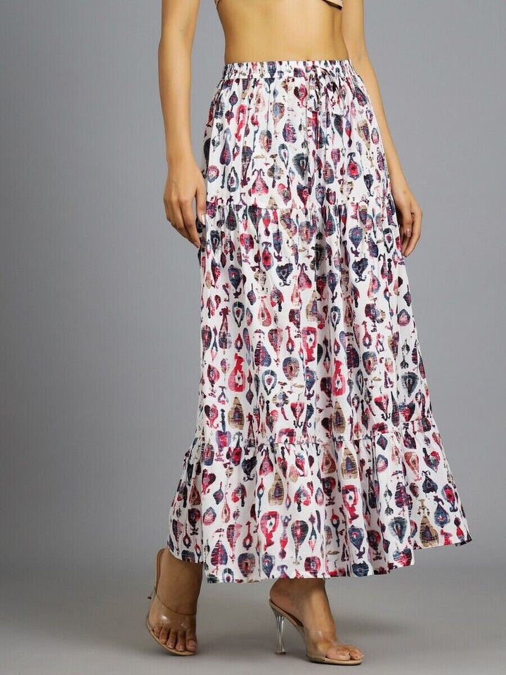 Indian Hand block Printed Long Skirt Dress