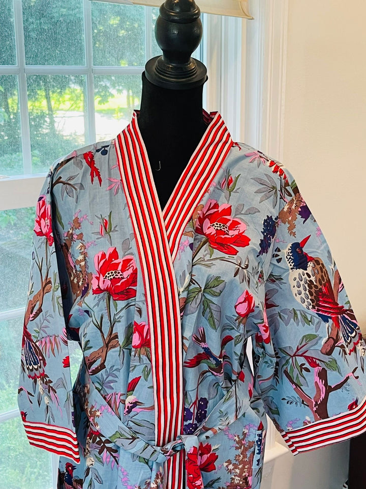 Handmade Floral Cotton Robe