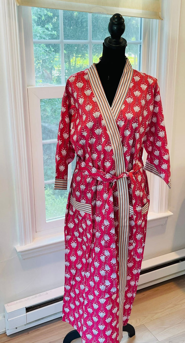 Cotton kimono robe